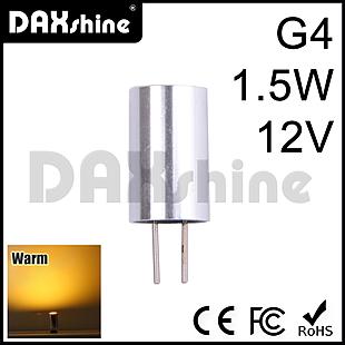 DAXSHINE LED G4 1.5W DC12V Warm White 2800-3200K 50-60lm       